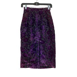 David Howard Women's Floral Knee Length Skirt